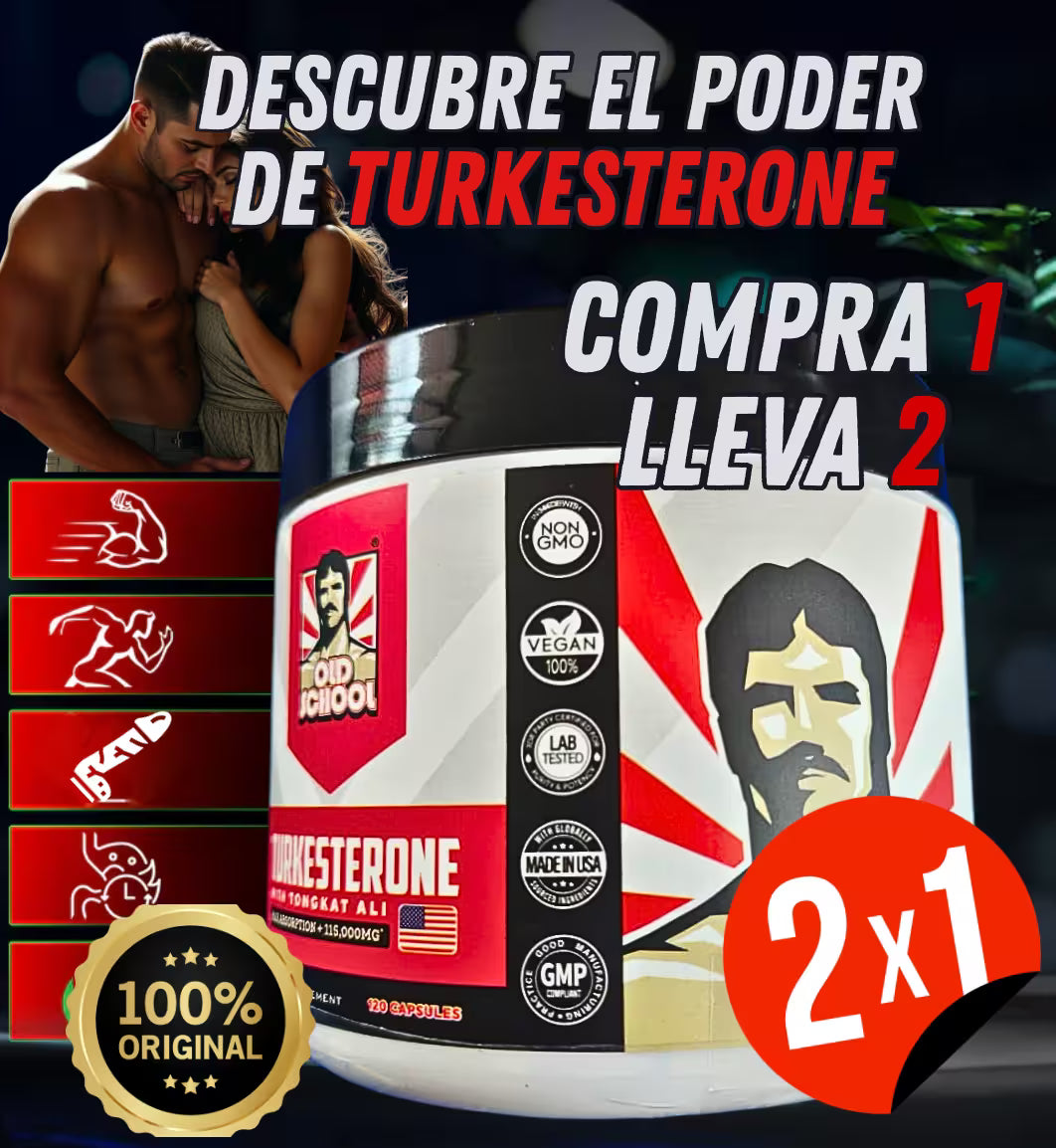 Turkesterone con Tongkat Ali 🎁Oferta 2x1 . La potencia que todo hombre necesita.
