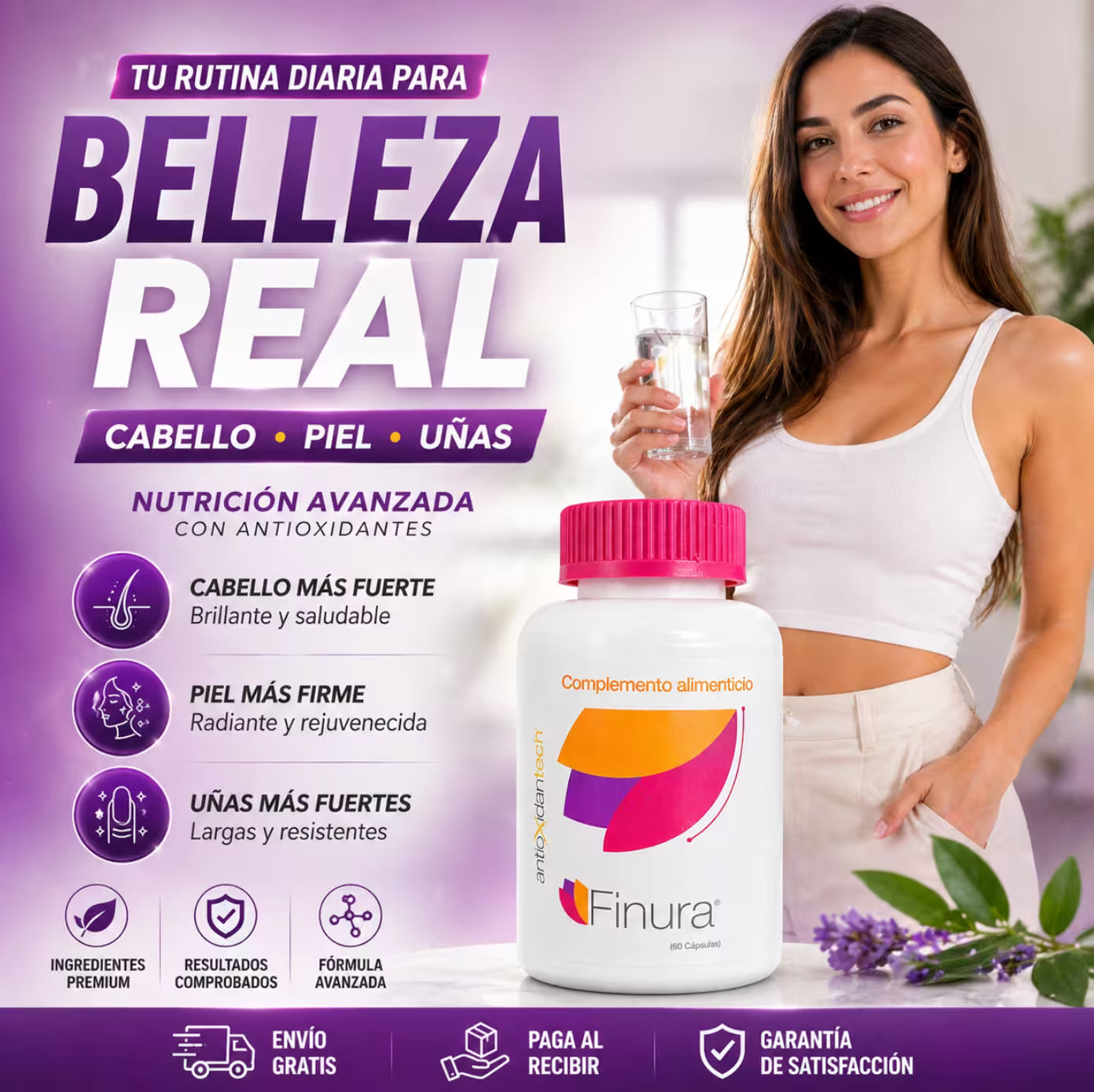 FINURA, PARA UN CABELLO FUERTE Y PIEL RADIANTE