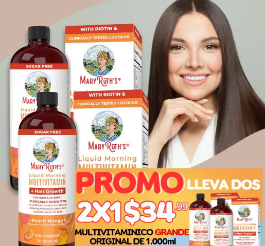 Oferta! 2x1 Original Mary Ruth®  2 Frascos